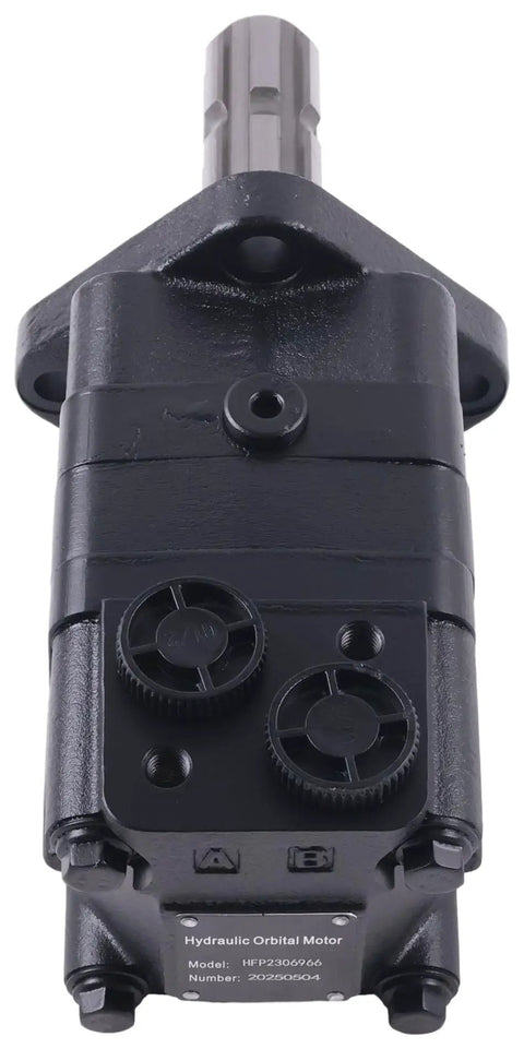 Hydraulic Motor 151F0563 Compatible With Sauer Danfoss OMS160 PTO Shaft Side Port G One Half Port G One Quarter Drain