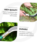 Two Piece Ergonomic Manganese Steel Garden Tools Set For Weeding, Harvesting And Tree Cutting With Pro Grade Easy Grip Handles