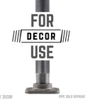 Half Inch Square Micro Mini Flange Fittings Set Black Malleable Iron For Standard Pipe Nipples And Fittings DIY Vintage Furniture Build 8 Pack Perfect For Shelves Lamps Tables And Art Projects showcasing decor use