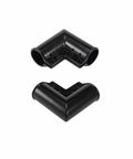 Chain Link Fence Gate Corner Elbow For One And Three Eighths Inch Posts Black Aluminum 4 Pack Rust Resistant Easy Install Durable Gate Brackets