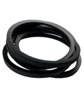 Heavy Duty Deck Belt Replacement For Zero Turn Mowers Fits 01005377 1005377 M54 M60 Series Easy Install Wear Resistant Belt For Tank M60 KW KH Models Built To Last black replacement belt coiled on white background
