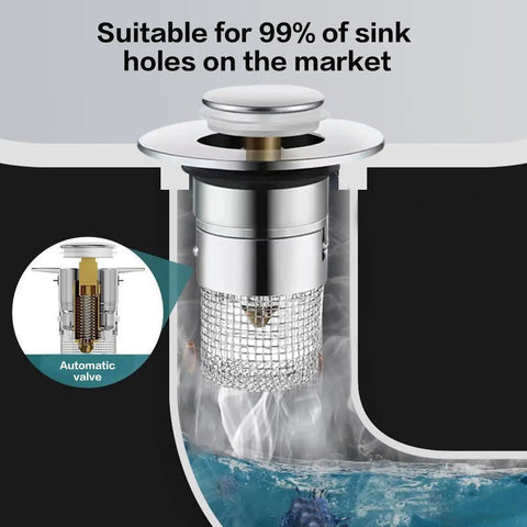 Heavy Duty Stainless Steel Sink Drain Strainer And Stopper, Dope Build Delivers Straight Fire Drainage, Fits Ninety Nine Percent Us Sinks Showers And Floor Drains, Removable Hair Catcher Grate, Sleek Silver Two Pack Game Changer
