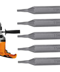 Snazzy T5 Torx Screwdriver Bits Set Five Piece Kit With Precision Hex Shank For Laptop Phone Watch Repair And Tiny Device Fixes That Just Work Great, 5-piece chrome vanadium steel T5H bits