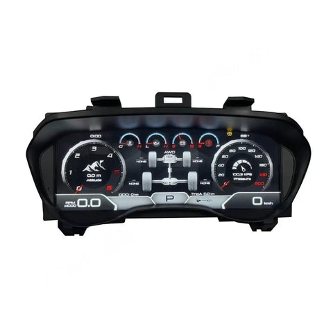 Ford 12.3 Inch LCD Dashboard Instrument Panel Digital Gauge Cluster Module For Everest Ranger T7 T8 2016 2021 Plug And Play Upgrade, black ABS front view
