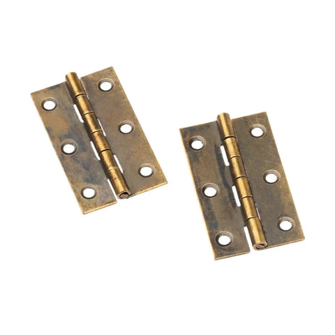 Beefy Concealed Hinges For Cabinets And Jewelry Boxes 2 Pack Antique Bronze Door Butt Hinges 50x28mm Easy Install Heavy Duty Wear