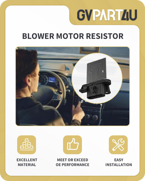 Toyota Tacoma Blower Motor Resistor 973-582 Replacement For Manual AC Control, Fits 2005 Through 2017 Tacoma Models