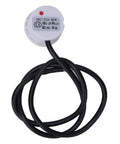 Non Contact Capacitive Liquid Level Sensor For Non Metallic Pipes And Industrial Tanks With NPN Output No Fuss Plug And Play Monitoring For Automation Systems, top view with wires