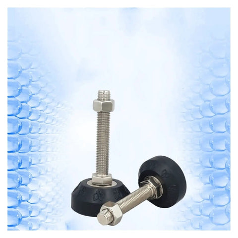 No More Dancing Tables Heavy Duty Adjustable Furniture Levelers 8 Pack M12 Threaded Base Glides with Smooth Flat Bottom Protects Hardwood Floors.