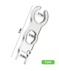 Multifunction Solar Spanner Wrench For MC4 Connectors dimensions, silver color, 1 Pair Pro-Grade Solar Panel Connector Tool Set