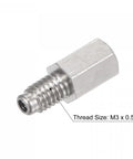 Brass Straight Grease Fitting M3 X 0.5mm Thread Hydraulic Lubrication Fittings Kit shown with thread detail
