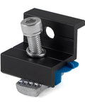 Close-up of Heavy Duty Solar Panel Clamps Kit for One And Five Eighths Inch Strut Rails 10 Piece Aluminum Mounting Brackets