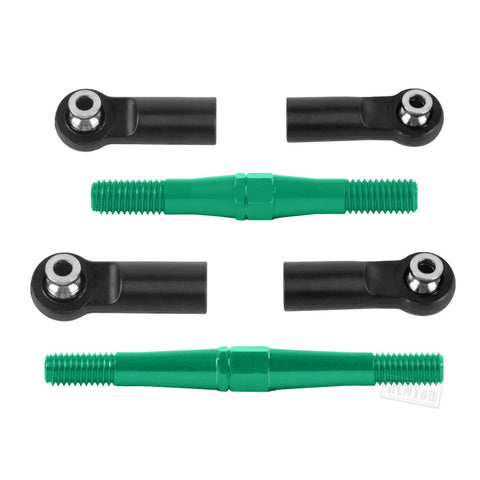 Alloy Camber Turnbuckles Hops Up Upgrade For 1 10 Big Rock V3 3S BLX And 1 8 Typhon 3S BLX Mega 550 RC Cars, green parts