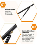 Heavy Duty 4.6 Ft Storage Bed Lift Mechanism Featuring Dang Tough Steel Build And Legit 286 To 319 Lbs, showing precise oil seal and stable join.