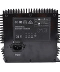Jobsite Ready Hb600 24V 25A Scissor Lift Battery Charger Replacement For Genie Skyjack Jlg Lifts, industrial charger back view with input output.