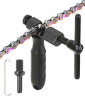 Universal Bike Chain Breaker Tool for 1 to 13 Speed Chains with spare replaceable pin and durable chain cutter visible