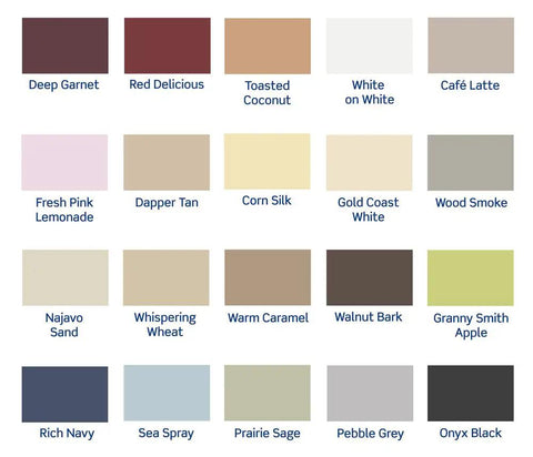 Color palette showing options for Renu One Gang Screwless Snap On Wall Plate No Subplate Needed In Rich Navy For Easy Install And Premium Coverage Covers Wall Imperfections Works With Decora Devices And Adaptor Ring REA00 Sold Separately, featuring Rich Navy among other colors.