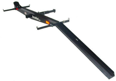 Dirt Bike Hitch Carrier With Ramp For 2 Inch Class III And IV Hitches, Up To 500 Lb Capacity, Includes Ramp And Four Tie Down Eyelets