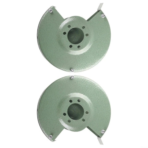 6 Inch Bench Grinder Wheel Safety Guard With Inner And Outer Shields, Pro Grade Fit For 150 Type Grinding Machines, Green Iron Construction, Easy Install, Protective Shield System