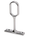 Hella Sturdy Closet Rod Center Supports, 3 Pack Chrome Oval Brackets, chrome oval bracket for closet rod installation