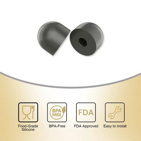 Two Replacement Gaskets And Stoppers For Contigo SnapSeal Byron Travel Mugs 16oz And 20oz Silicone Seals BPA Free Food Safe Easy Fit Replacement Lid Parts For Coffee Travel Tumbler, black silicone stopper and gasket