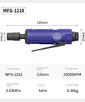 Knockout 3mm And 6mm Shank Pneumatic Die Grinder Running 25000 Rpm for quick metal engraving, featuring 155mm length and durable build.
