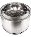 Yukon 27 Inch Stainless Steel Fire Pit With Stand For Four People Outdoor Camping Bonfire Gear Cookware Ready Secondary Burn System
