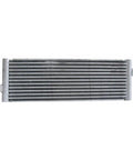 Top Tier Oil Cooler For Mercedes Benz GL63 ML63 GLE63 Plus GLS63 Models 2012 To 2018 With 5.5L Engine Built For Maximum Cooling Performance And Smooth Shifting While Driving Hard. aluminum finned oil cooler, front view