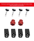 Honda TRX300 Fourtrax Beefy Brake Wheel Cylinder Kit with hardware, showing EPDM cups, cast iron, aluminum parts for 4x4 ATV TRX300FW.