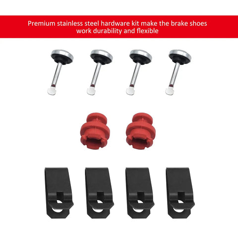 Honda TRX300 Fourtrax Beefy Brake Wheel Cylinder Kit with hardware, showing EPDM cups, cast iron, aluminum parts for 4x4 ATV TRX300FW.
