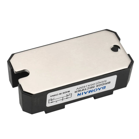 MDQ-100A Single Phase Bridge Rectifier Diode Module 1600V 100A for Power Supplies with copper base plate, top view
