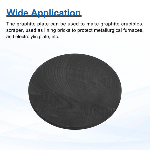 High Purity Graphite Disk Block Plate Sheet 100x5mm For Melting Casting And Electrolysis Pack Of 5 shown for wide application usage.