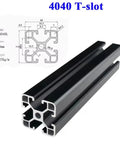 Top Grade 4040 T-Slot Aluminum Profile Extrusion Linear Rail Rods for Pro CNC Machining and 3D Printer Build Projects, 40x40mm, smooth finish.