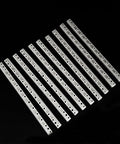 10 Pack 0.5 Module Plastic Gear Kit With Long Strip Rack Gear Pinion Transmission Rods for DIY Projects
