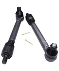 2 Pack Track Tie Rod Replacement For JCB Loader 3C 3CX 3CN 3DX 4C 4CN 4DX Fits 126-02253 126-01946 12602253 12601946 335Y6895 4993945 Heavy Duty Aftermarket Part For Construction Machinery, black steel rods