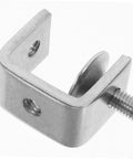 Close-up of silver metal C-clamp, part of Two Pack Heavy Duty Clamps For Woodworking Quick And Secure C Clamps For Small To Large Materials Portable