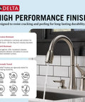 High performance finish information for Rugged Brushed Nickel Kitchen Faucet With Butter Smooth Pull Down Spray And Built In Soap Dispenser.