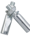 4 Pack Silver Crank Cotter Pins 9.5x40mm Wedge Center Pins For Mountain Bikes And Road Bikes, shown with nuts and washers.