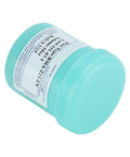 Low Residue Curable Insulating Solder Paste For Electronics Repair, 100g Flux jar tilted with label visible