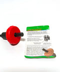 Red Jump Start Drill Bit Adapter For Electric Engine Ignition Bypass Pull Cord Plug Button with instruction sheet