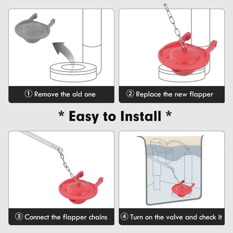 Installation instructions for Durable 3 Inch Toilet Flapper Replacement Compatible With TOTO G Max And Thu Models