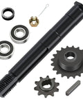 Heavy Duty Mini Bike Jackshaft Shaft Kit With 420 Sprocket For Coleman CT200U And Baja Go Kart set including bearings and gears.