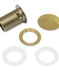 Pop Up Drain For Freestanding Bathtub In Polished Gold Finish, CUPC Certified Copper Construction, Built To Last