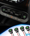4 Pack 12V Green LED Arrow Indicator Lights Waterproof Metal Housing for Cars Trucks and Motorcycles High Brightness Turn Signal Indicators Durable Dash Lights Easy Install dashboard close-up