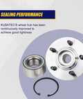 Rear Wheel Bearing And Hub Assembly Model 521000 Beefy Heavy Duty Compatible With Ford Explorer 2002 To 2010, 5 Lug Bolts