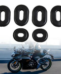 Rubber Side Cover Grommet Kit For CB CL SL XL CT TL Series Motorcycles With Durable Rubber Grommets For Easy Side Cover Removal And Secure Fit Compatible With 100 125 200 350 500 Models, 6 black rubber grommets