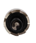 Close-up of cutting edge of 19.5mm Hole Saw Set With 65mm Long HSS Twist Drill Bits Spring Loaded For Precise Cutting