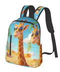 Cool Giraffe Desert Print Sunglasses Dual-Shoulder Backpack, Lightweight Laptop Daypack With Big Capacity for Work Travel Hiking School