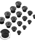 16 Piece Steel Dowel Center Point Set for Woodworking 6mm 8mm 10mm 12mm Hole Alignment and Tenon Joint DIY Furniture Positioning Tool Black