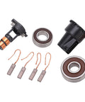 Pro Grade Alternator Rebuild Kit With Beefed Up Slip Ring includes slip ring, four carbon brushes, and two bearings.
