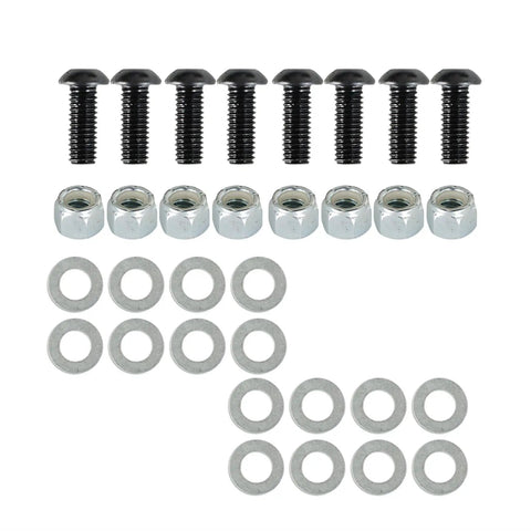 Heavy Duty Rear Bed Channel Stiffeners For 2005 To 2021 Toyota Tacoma With 9 Gauge Steel Hardware including bolts and washers.